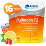 Hydration I.V. Electrolyte Powder Packets (48 Count) | Ultimate Rapid Energy Replenisher Drink Mix for Pre, Post Workout Recovery | with Key Trace Minerals & Vitamins (Raspberry Lemonade)